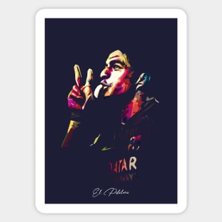 Luis Suarez Barcelona Pop Art Sticker